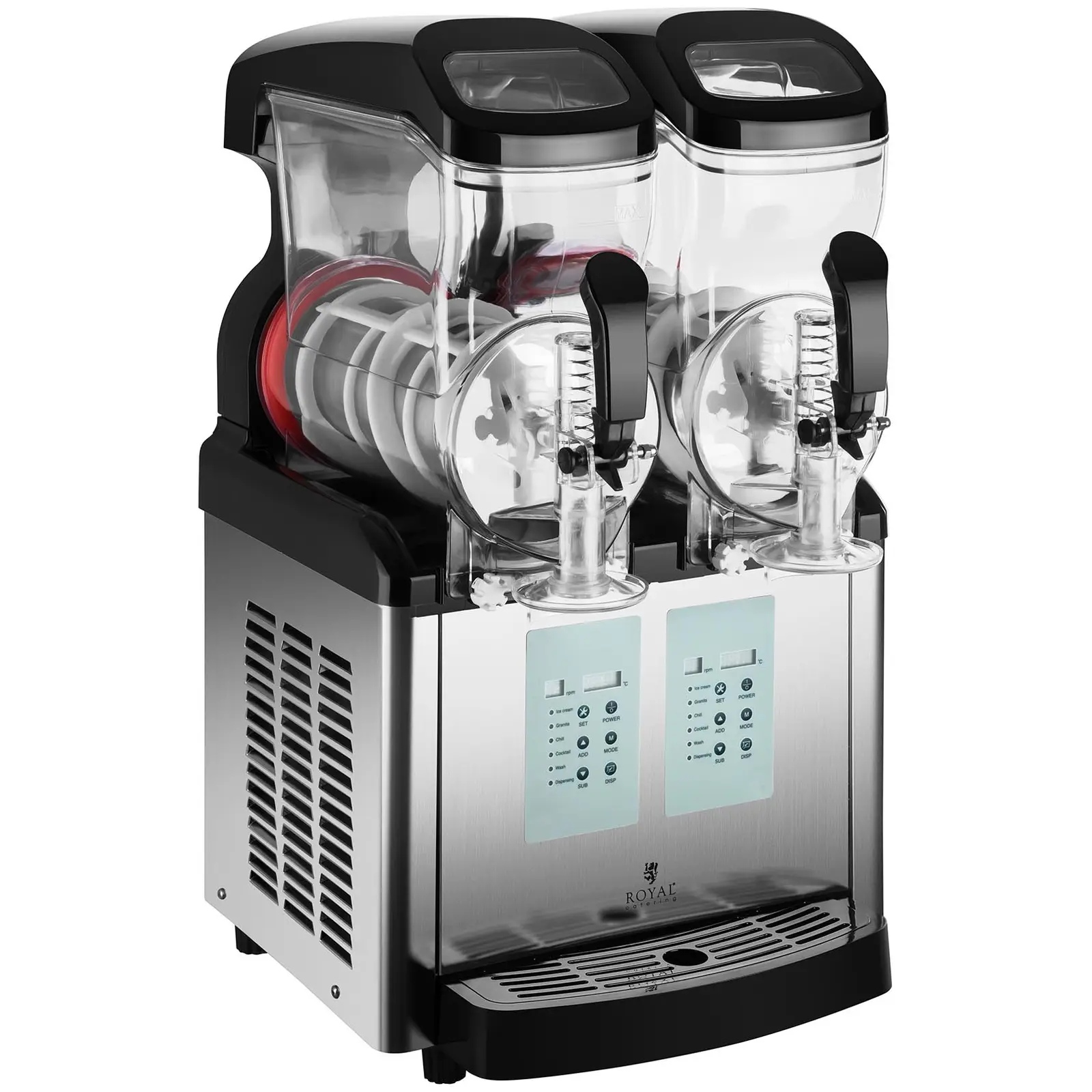 Slush-Maschine - 2 x 6 Liter - -20 °C Mindesttemperatur - Ice-Cream-Funktion