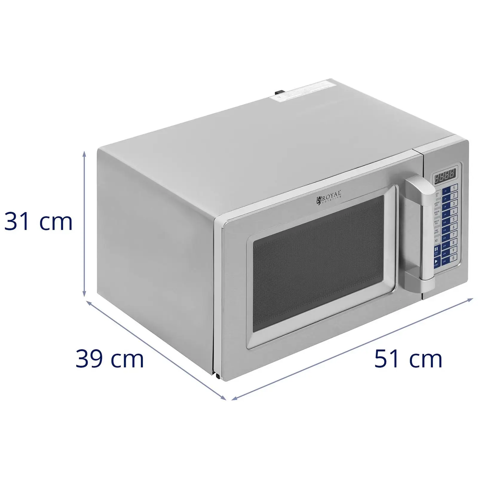 Gastro-Mikrowelle - 1550 W - 25 L - Royal Catering