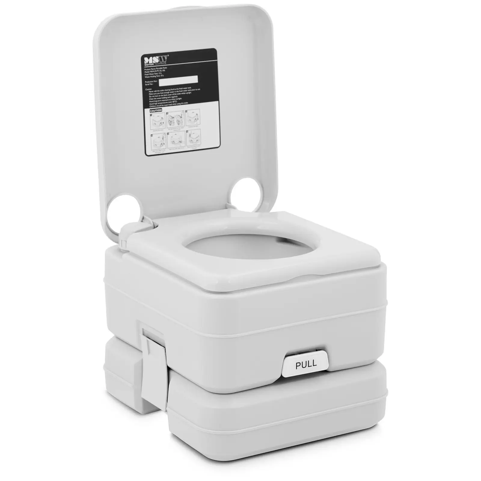 Tragbare Toilette - kompakt - für Camping, Boote und mehr - umweltfreundlich - ohne Strom