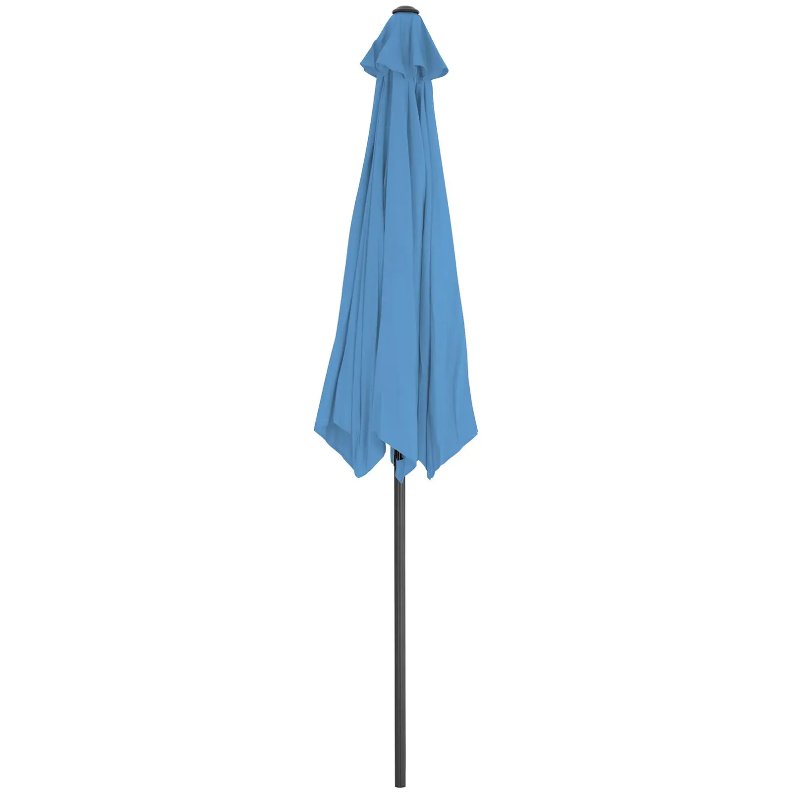 Sonnenschirm groß - blau - sechseckig - Ø 300 cm - neigbar