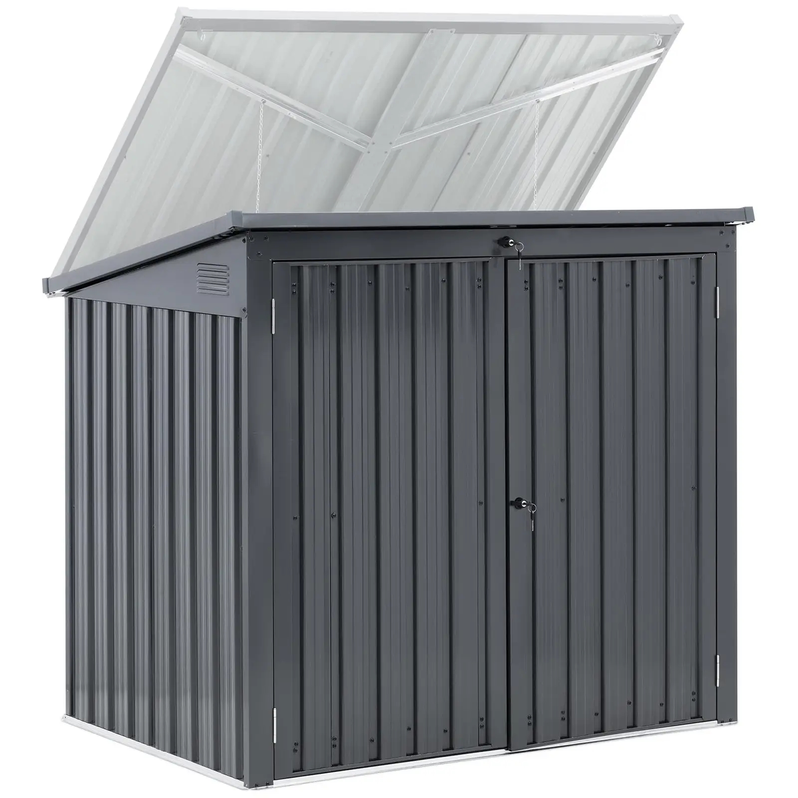Mülltonnenbox Metall - 2 Tonnen (240 L) - abschließbar