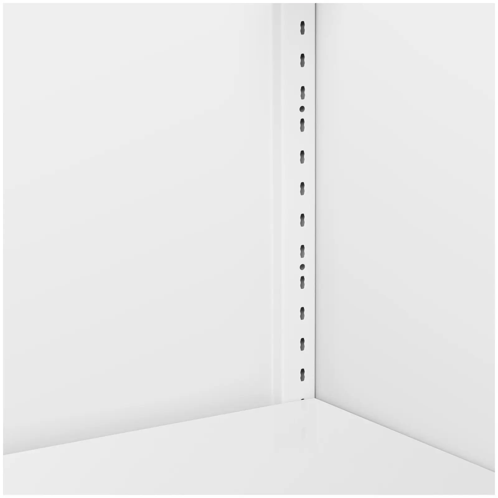 Metallschrank - 180 cm - 4 Regalböden - weiß